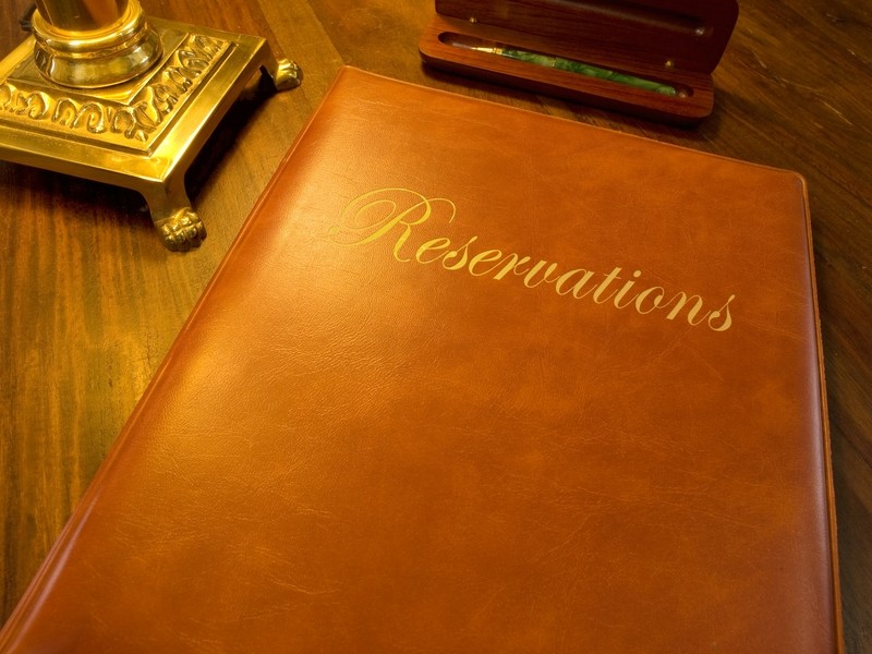 menu on a table