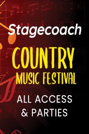Poster announcing Stagecoach country music festival