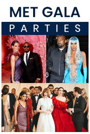 collage of celebrities at the met gala