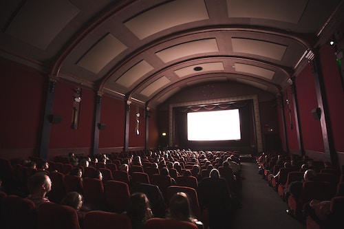 movie premiere in a small theater