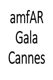 amfAR Gala Cannes