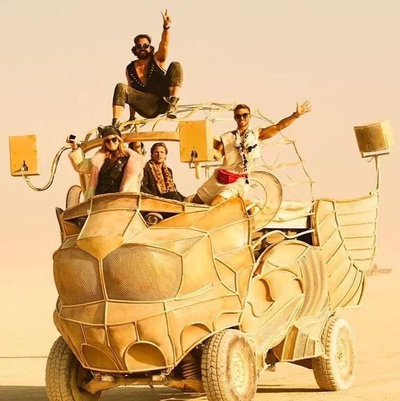 art cars at burning man event